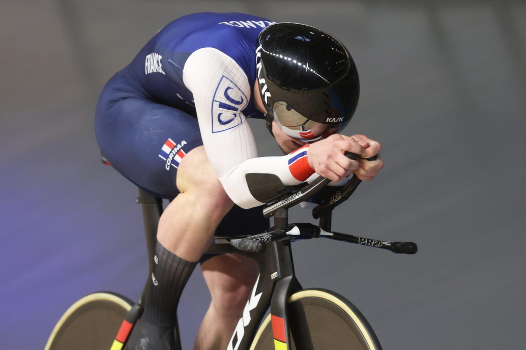 Etienne OLIVIERO- Championnat Europe aerodynamique cyclisme vitesse kilo